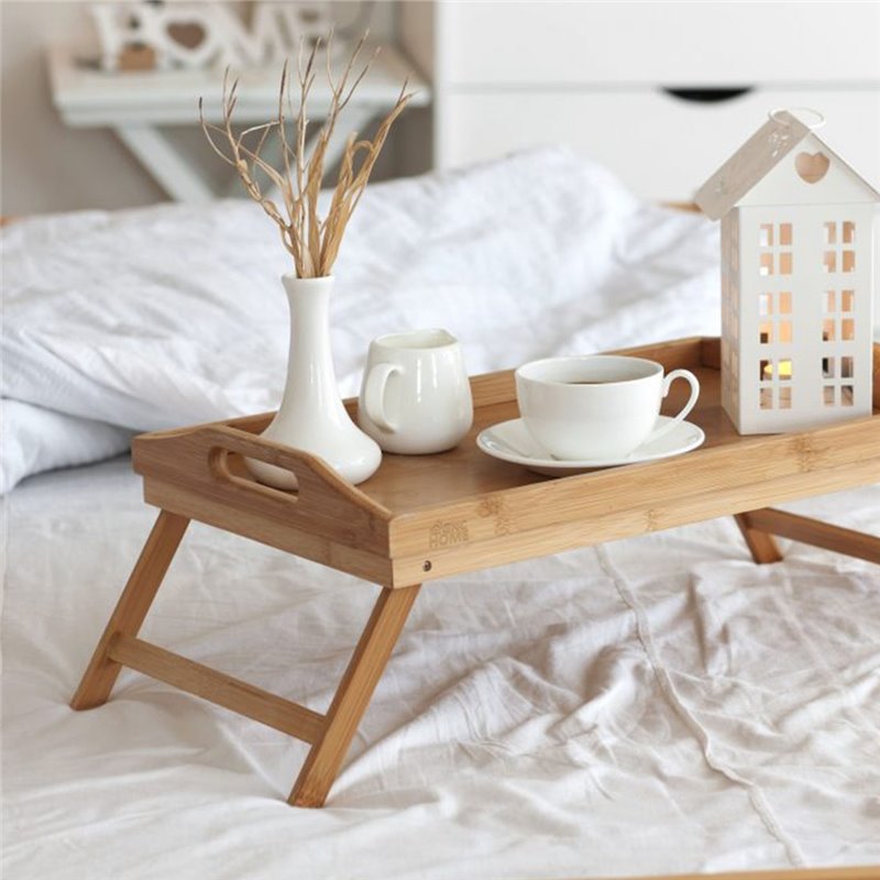 Ella & Emma Mesa de bambú para bañera con altura ajustable, bandeja de baño  para bañera, bandeja de bañera, mesa pequeña, mesa de cama, mesa de sofá